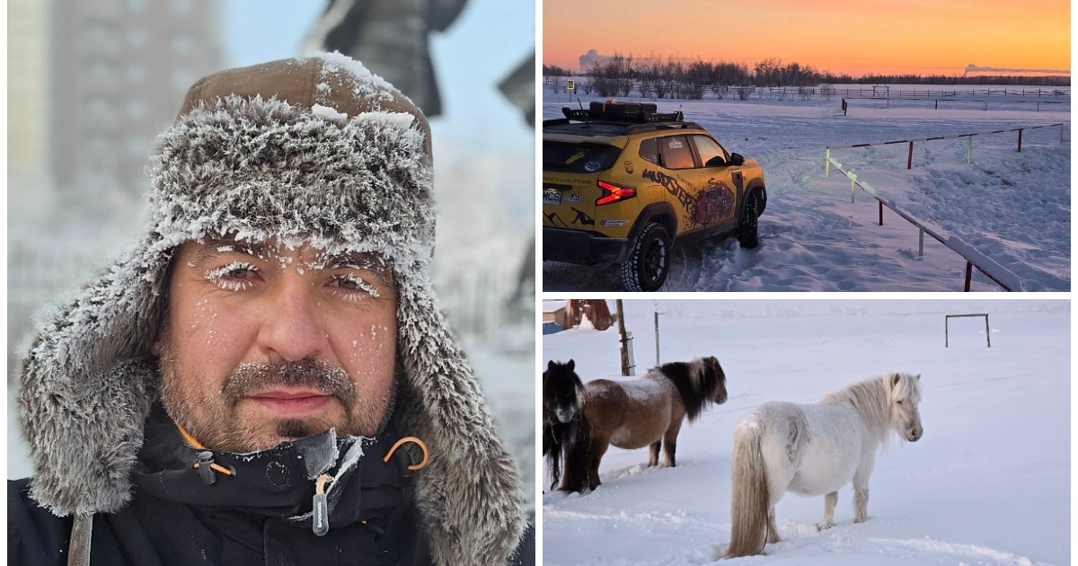 Românul care a traversat Siberia cu un Duster nou, pentru a ajunge în cel mai rece oraș din lume