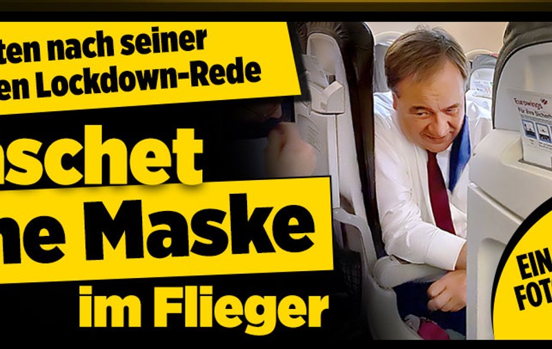 Scandal în Germania, după ce premierul landului Renania de Nord a fost fotografiat în avion fără mască de protecție