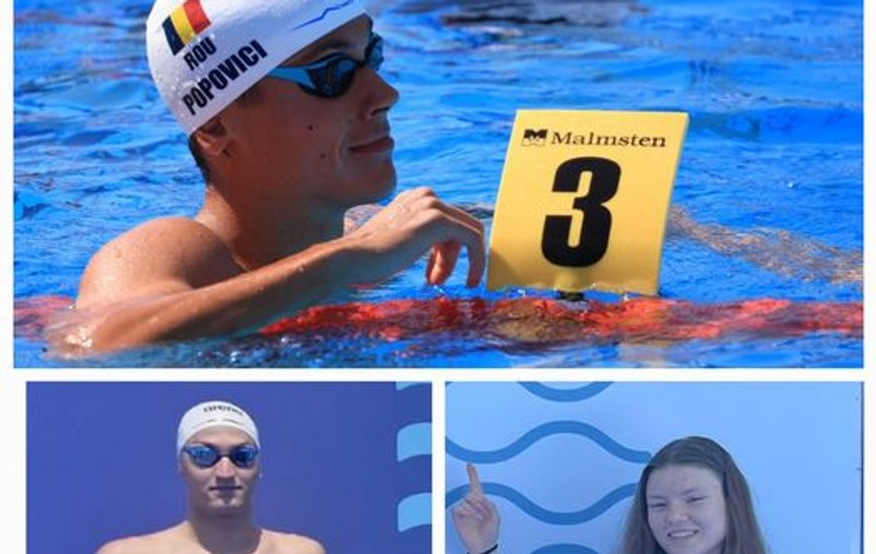David Popovici, calificat cu primul timp în finala Europenelor de natație de la Belgrad