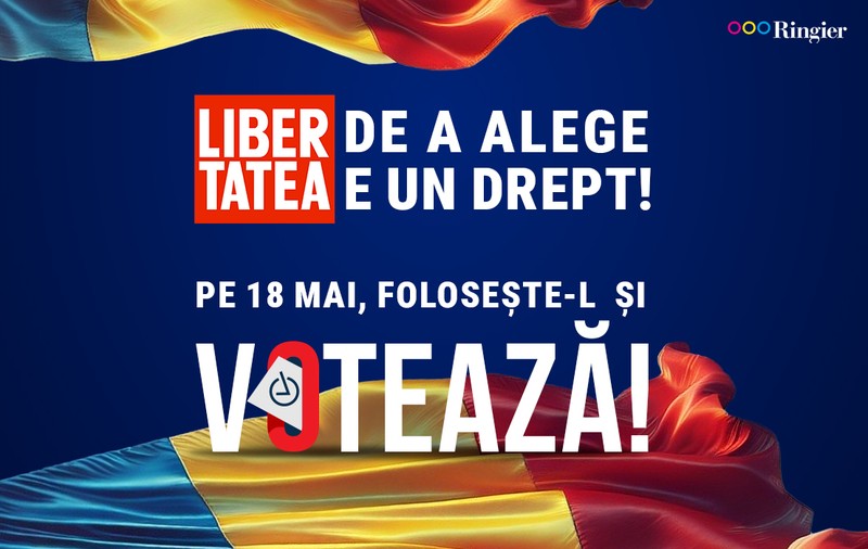 Libertatea de a alege e un drept! Pe 18 mai, folosește-l și votează!