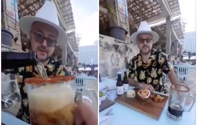 Un oficial rus anunță că se va duce „voluntar” pe frontul din Ucraina, după ce a publicat imagini cu el în vacanță, pe plajele din Mexic