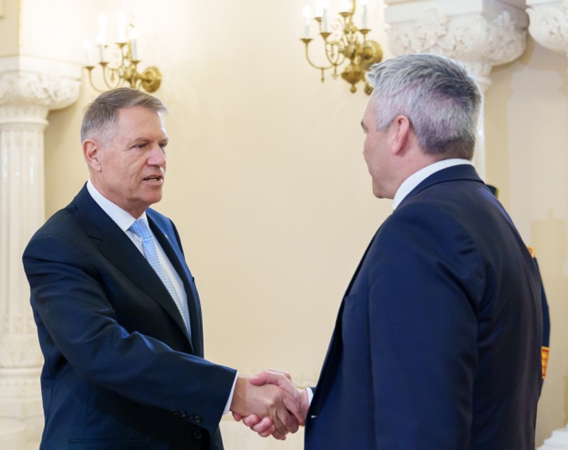 Nehammer, întâlnire de 45 de minute cu Iohannis. Concluzia, anunțată de președinte într-un mesaj: „Am convenit să continuăm procesul de aderare deplină a României la Schengen”