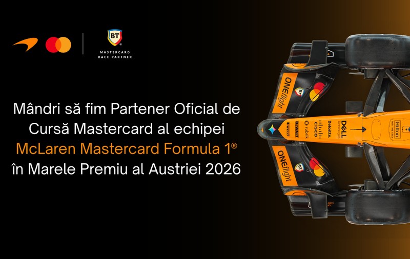 Primul parteneriat dintre o bancă românească și o echipă de F1 continuă. Un noul episod, în acest weekend, la Spielberg