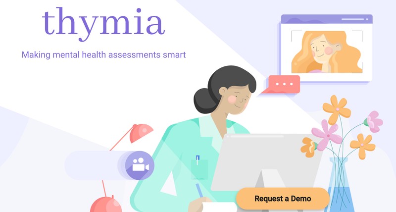 „Facem evaluările de sănătate mintală inteligente” este sloganul celor de la Thymia | Sursa ilustrației: thymia.ai