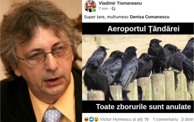 Cum i-au convins avocații lui Vladimir Tismăneanu pe judecători că acesta nu a fost rasist în postarea cu ciorile: nu știa că-n Țăndărei sunt romi