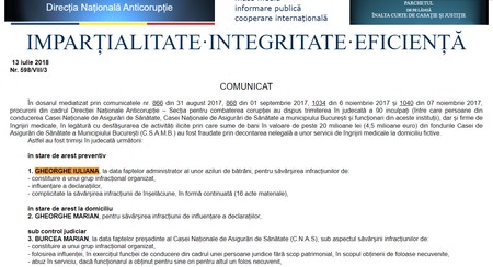 Comunicatul DNA