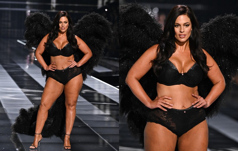 Modelul plus-size care a impresionat la Victoria's Secret Fashion Show 2025. Ashley Graham a purtat lenjerie intimă neagră