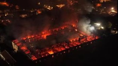 Mănăstirea Bernaga, datând din 1628, distrusă de un incendiu puternic Captură X @localteamit
