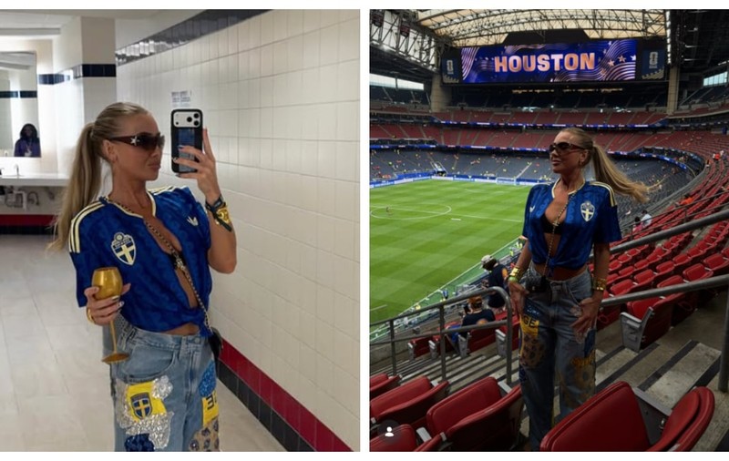 Influencerița care apare pe stadioanele de la Campionatul Mondial cu tricoul tăiat: „Le fac să fie mai personale”