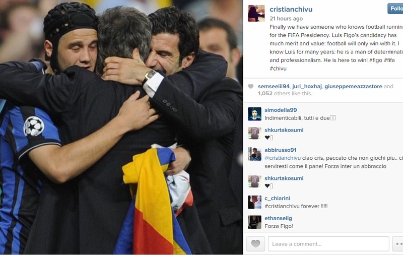 Chivu și-a ales favoritul la șefia FIFA: «Fotbalul va avea numai de câștigat»