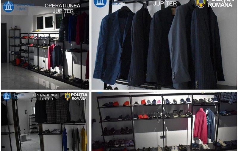 Boutique de lux în sufragerie: un bărbat din Oradea vindea haine fake Armani și Hugo Boss drept articole originale