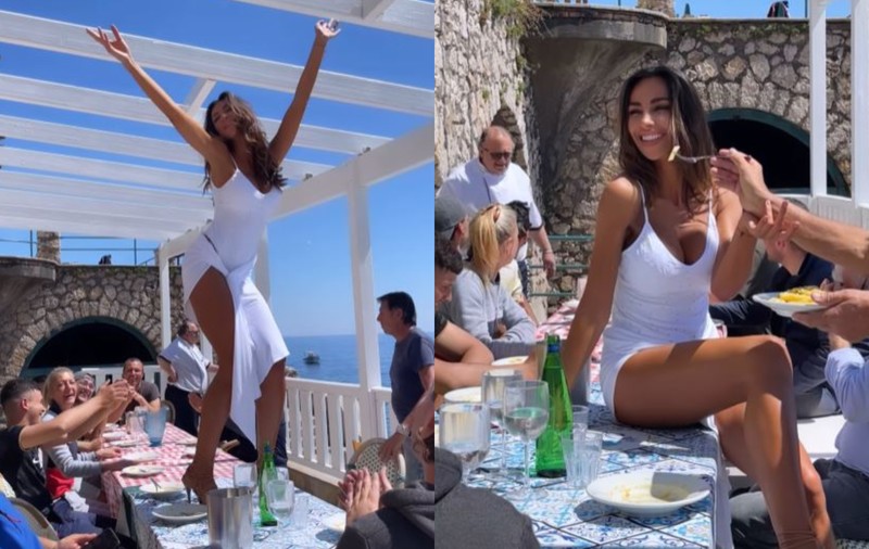 Mădălina Ghenea explică imaginile apărute cu ea în timp ce dansează pe masă: „Unii oameni trebuie să se calmeze puțin”
