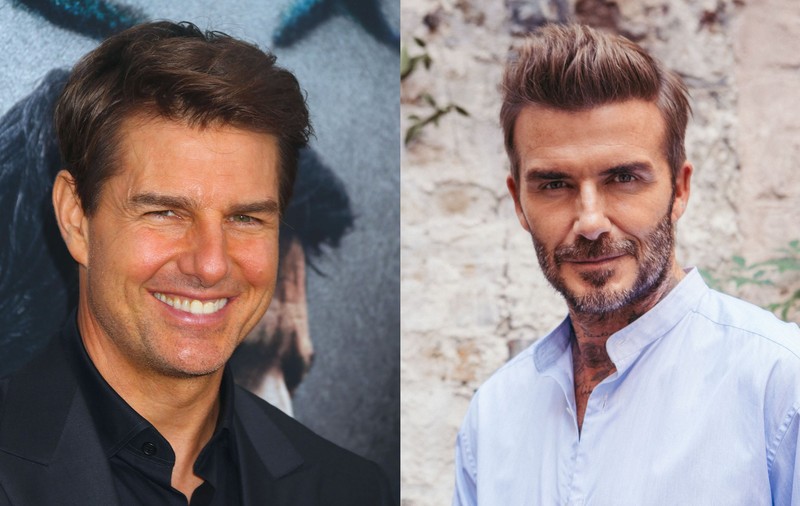 Tom Cruise și David Beckham, lecție de eleganță la Wimbledon 2021. Amândoi au purtat cravată
