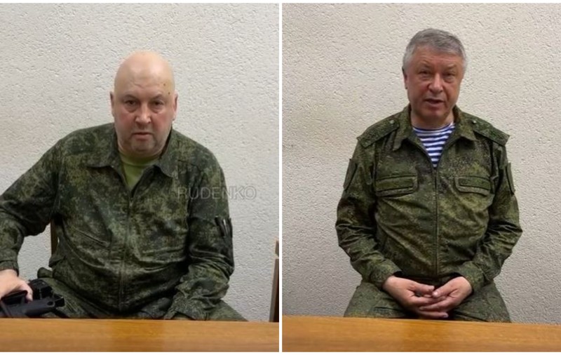 Doi generali ruși, apel către luptătorii Wagner, în două mesaje filmate în același loc. Generalul „Armaghedon”: „Vă cer să vă opriți”
