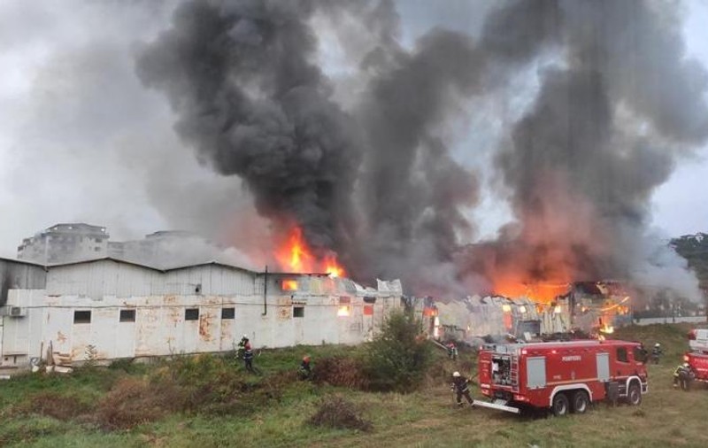 VIDEO | Un incendiu puternic a izbucnit la un depozit din Florești