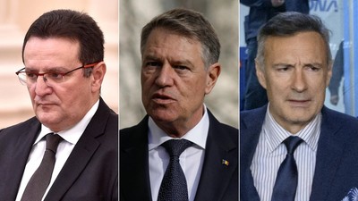 George Maior, Klaus Iohannis, Florian Coldea. Foto Agerpres
