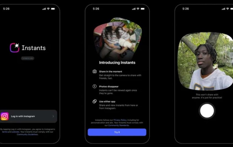 Instagram lansează Instants: o nouă aplicație pentru poze spontane, needitate, care dispar după ce le vezi