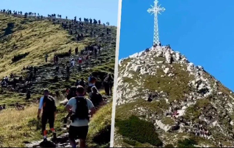Mii de turiști au făcut adevărate coloane umane vii pe trasele din Munții Tatra