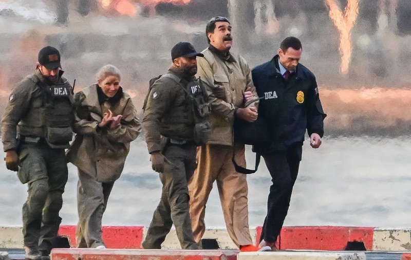 Nicolas Maduro și soția sa, duși cu elicopterul la judecată în New York