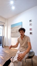 Adrian Dică, pictor și artist vizual. Sursa foto: arhiva personală