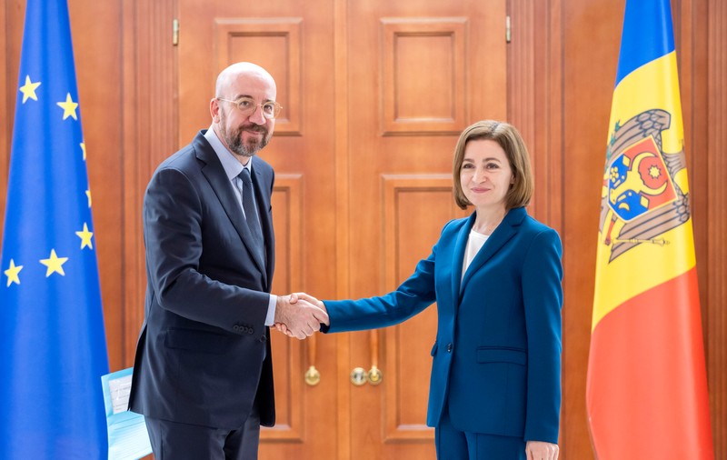 Maia Sandu, după întâlnirea cu Charles Michel: „Integrarea europeană este unicul drum care asigură supraviețuirea Moldovei ca țară liberă”