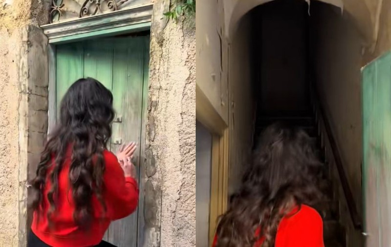 O femeie a cumpărat o casă veche de peste 600 de ani din Italia și a avut o surpriză când a deschis primul dulap: „O ușă secretă”