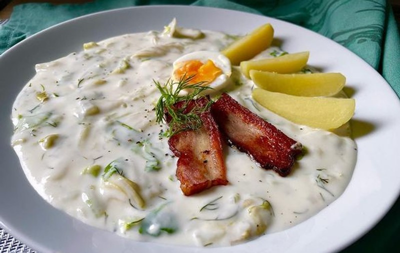 Mâncare de salată cu smântână, reţetă slovacă