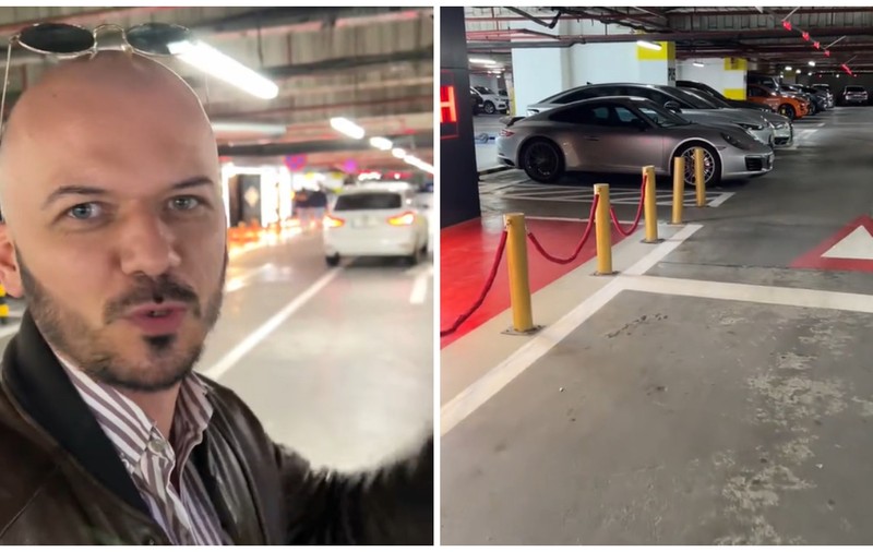 Influencer italian, uimit de parcarea unui mall din București: „Așa ceva nu vezi des”