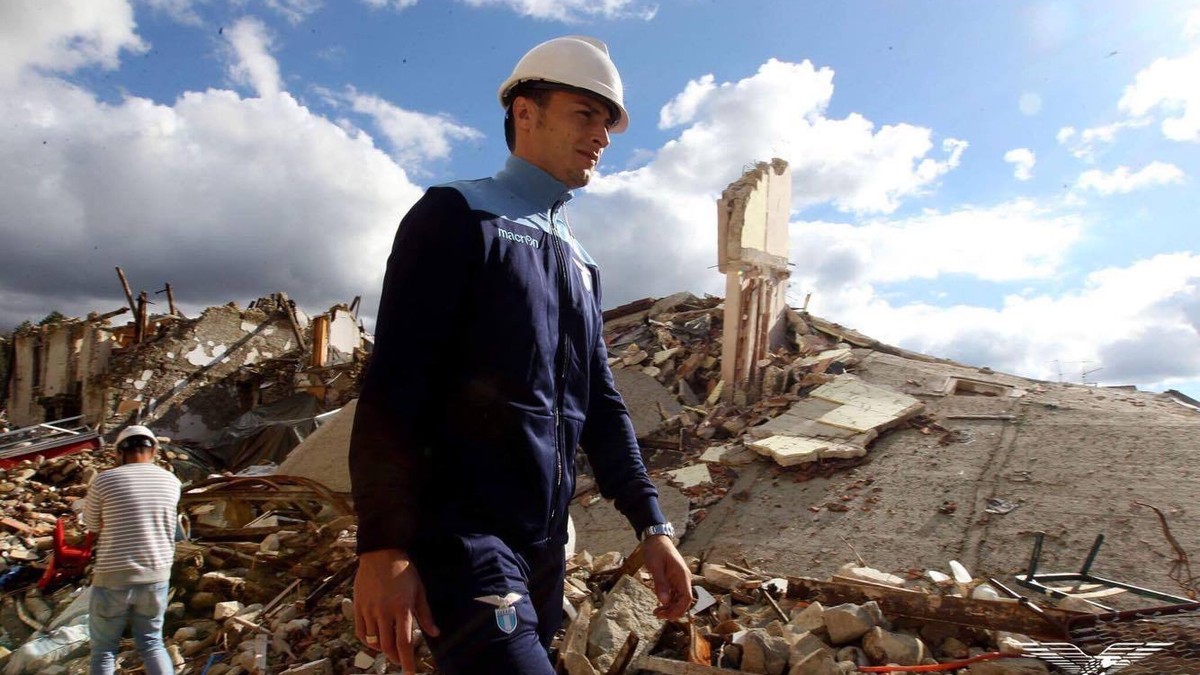 Ștefan Radu, printre ruinele de la Amatrice