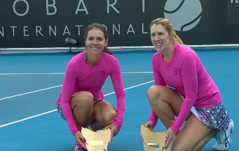 Raluca Olaru a cucerit titlul de dublu la Hobart. Partenera sa a fost ucraineanca Olga Savciuk