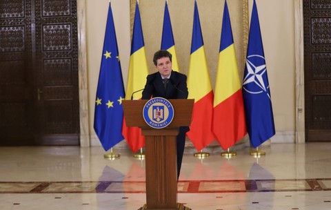 Nicușor Dan face declarații de presă la Palatul Cotroceni