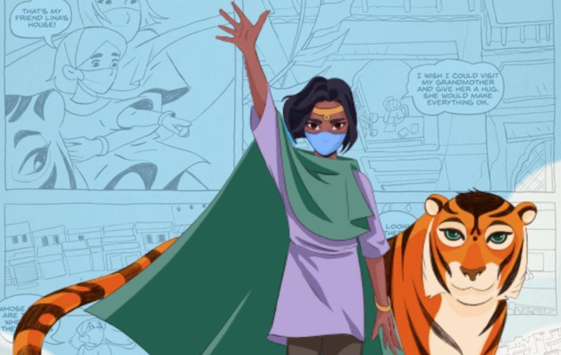 VIDEO  |  Personajele din desene animate poartă mască de protecție. O supereroină din India se luptă cu dezinformarea din timpul pandemiei