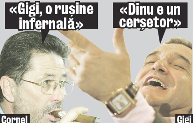 Dinu şi Becali s-au bălăcărit ca la uşa cortului