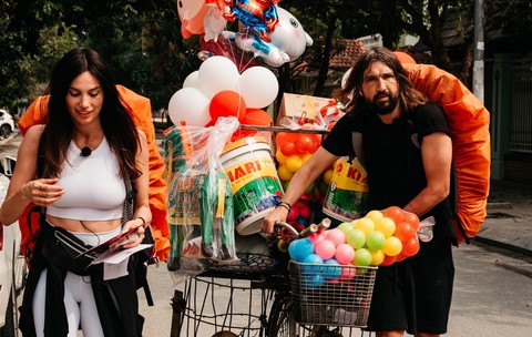 Dan Alexa si Alina Puscau la Asia Express. Foto/ Antena 1