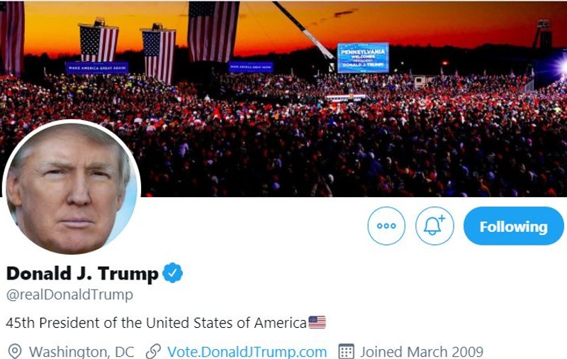 Twitter a blocat temporar contul lui Trump și avertizează că îl va șterge definitiv. Sancțiuni de la Facebook și YouTube