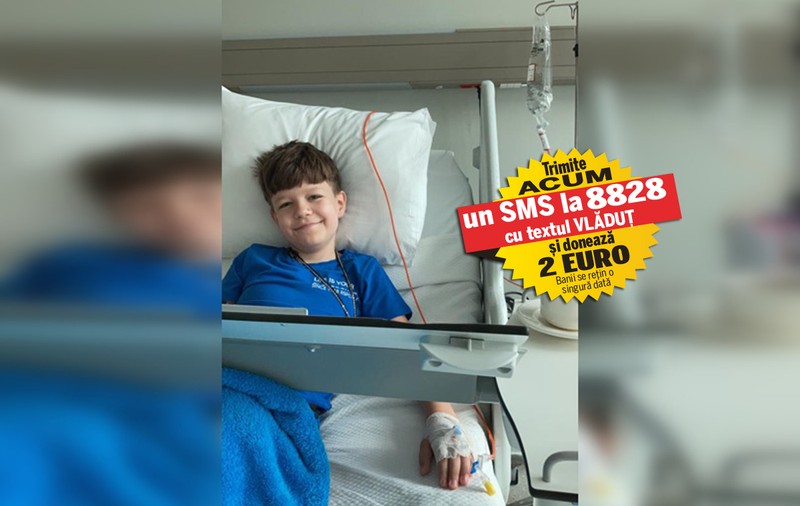 Vlăduț luptă cu cancerul într-un spital din Turcia. Băiatul de 9 ani are nevoie de 440.000 de euro pentru a putea continua imunoterapia salvatoare