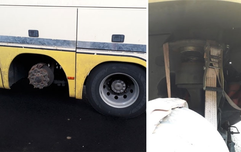 Un autocar din Bistrița circula fără o roată. A fost tras pe dreapta în Austria