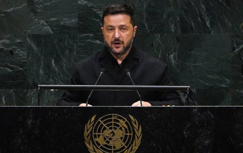 Volodimir Zelenski la ONU