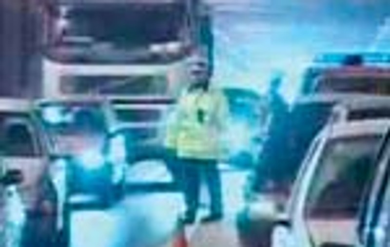 Accident in lant in Pasajul Lujerului