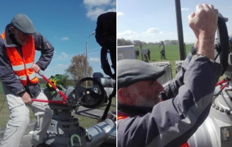 Activiștii au închis mai multe conducte de petrol germane în cadrul unui protest față de forajul în Marea Nordului
