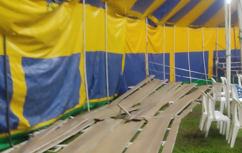 12 oameni au fost răniți, după ce tribuna unui circ din Quito s-a prăbușit