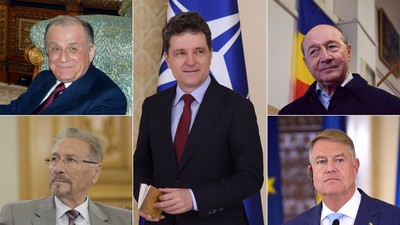 Ion Iliescu, Emil Constantinescu, NIcusor Dan, Traian Basescu, Klaus Iohannis