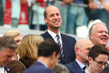 Prince William, Prince of Wales in the stands Denmark v England, UEFA European Championship 2024, Group C, Football, Frankfurt Arena, Frankfurt, Germany, 20 Jun 2024,Image: 883324454, License: Rights-managed, Restrictions: EDITORIAL USE ONLY No use with unauthorised audio, video, data, fixture lists, club/league logos or "live" services. Online in-match use limited to 120 images, no video emulation. No use in betting, games or single club/league/player publications., Model Release: no