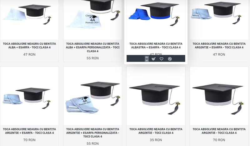 Cât costă o tocă Foto: Captură site care vinde produse personalizate
