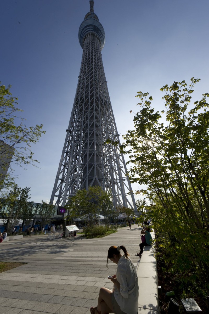 Tokyo Skytree poate face față vântului puternic și seismelor FOTO: EPA