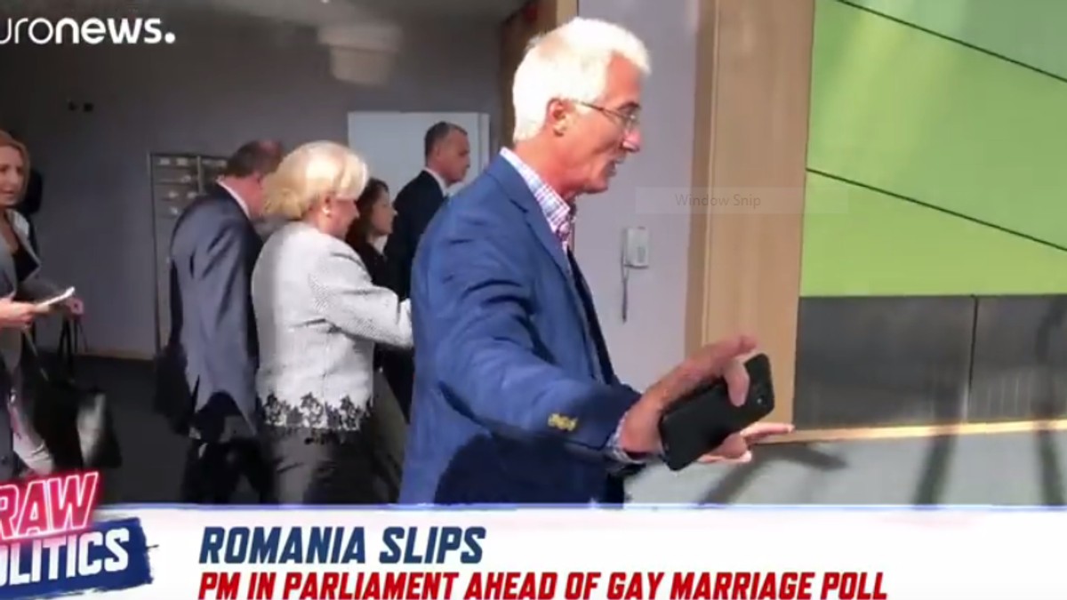 foto Euronews captura, premierul Viorica Dancila