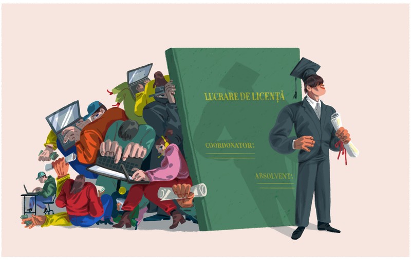 EXPERIMENT ȘCOALA 9. „Mi-am cumpărat trei licențe de pe net și apoi am fost amenințat că voi fi pârât decanului”. Cum funcționează fabricile de lucrări pentru studenți