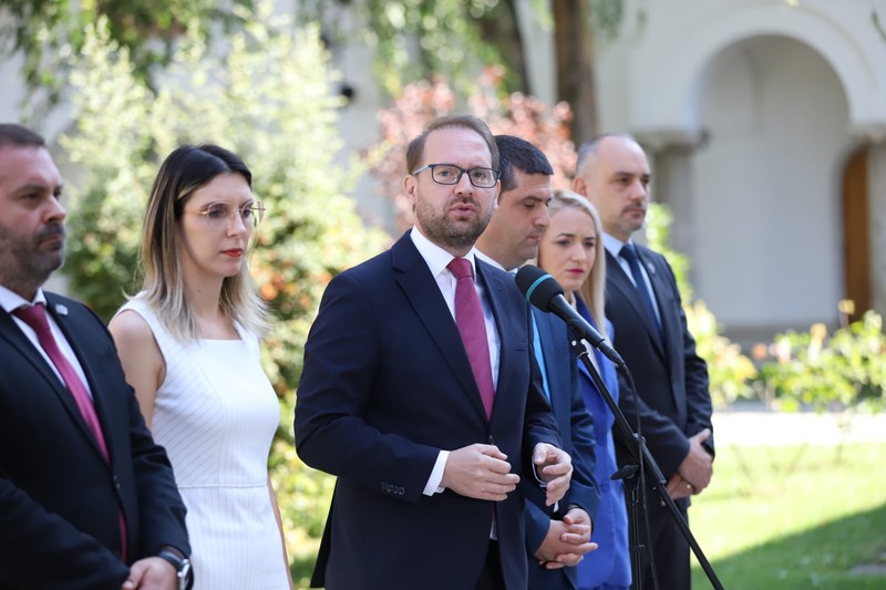 Dominic Fritz la Consultările de la Cotroceni, 17 septembrie 2026. Sursă foto: Dumitru Angelescu