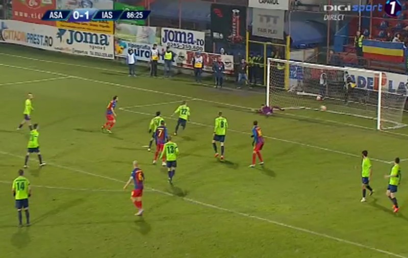 Liga 1. ASA Târgu Mureş - CSMS Iaşi 1-1. Goluri Golubovici și Balaur. Boloni, în tribună