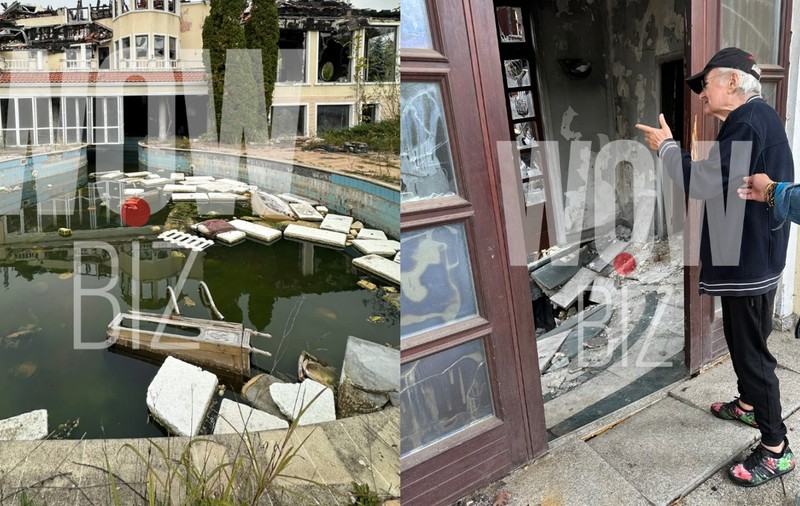 Irinel Columbeanu s-a întors „acasă”, printre ruinele vilei de la Izvorani. Ce a găsit printre dărâmături, la câțiva ani de când palatul s-a făcut scrum